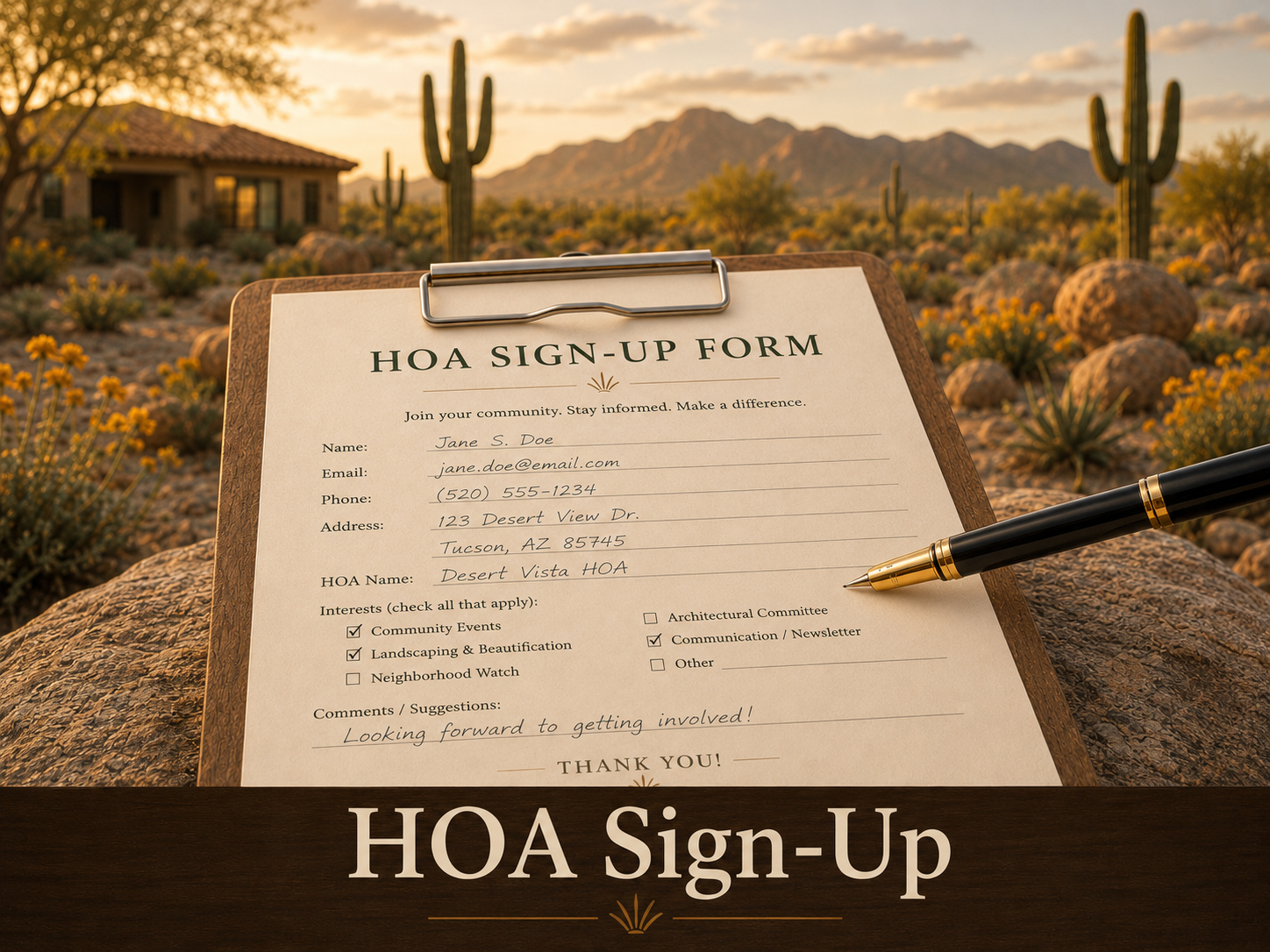 HOA Sign-up